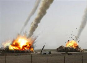 Iranian missile test gone wrong